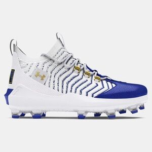 NEW Under Armour UA Harper 9 Pro TPU Baseball Cleats 3027444-101 White Royal